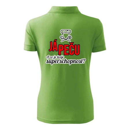 Já peču - tvoje superschopnost? rovný nápis
