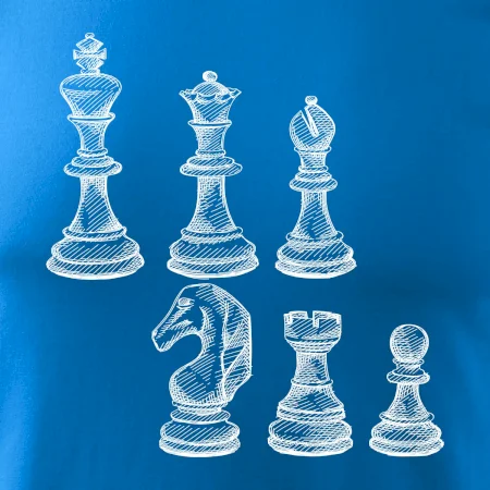 Šachové figurky kreslené