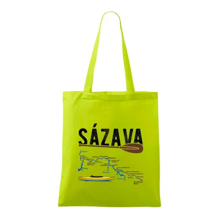 Mapa řeky Sázavy