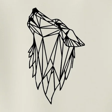 Geometrie - vlk - vyjící