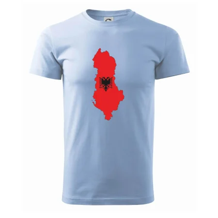 Albánie mapa a znak