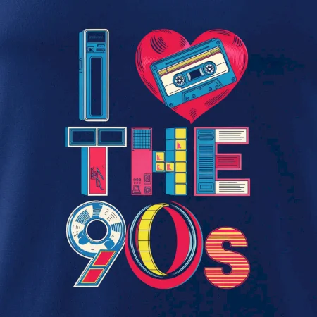 I love 90s - srdce a kazeta