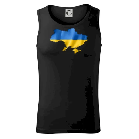 Ukrajina vlajka mapa