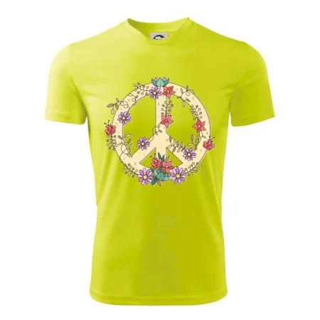 Peace symbol pískový