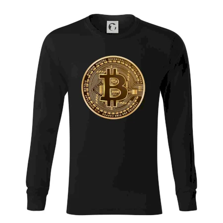 Bitcoin zlatá mince kulatá