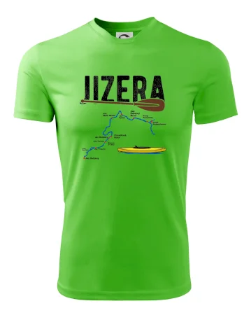 Mapa řeky Jizery