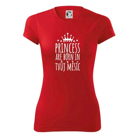Princesses are born in (vlastní nápis měsíc narození)