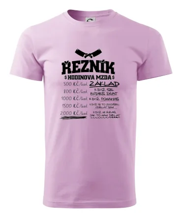 Hodinová mzda řezník