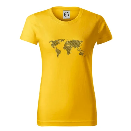 Mapa světa otisk