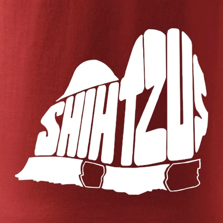 Shih-tzu - nápis v těle