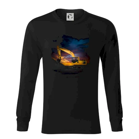 Bagr při západu