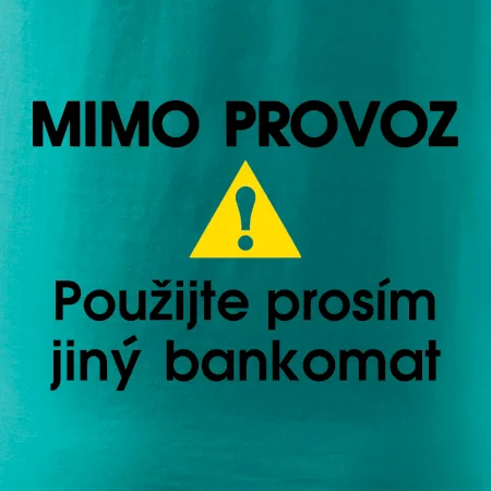 Mimo provoz - použijte jiný bankomat