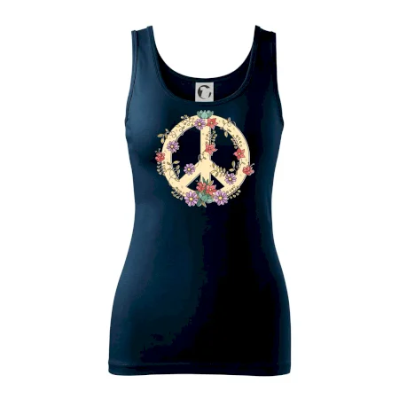 Peace symbol pískový