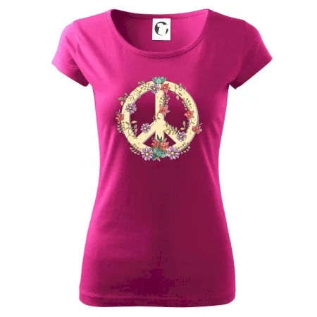 Peace symbol pískový