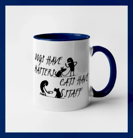 Dogs have masters, cats have staff