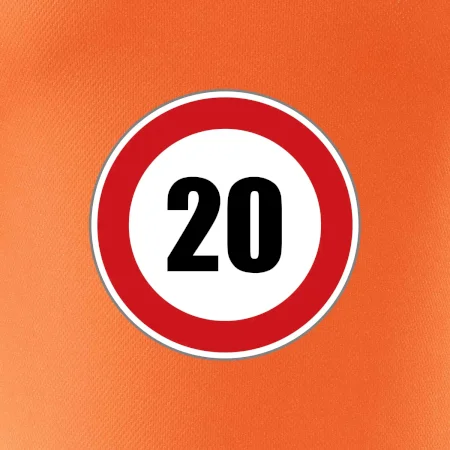 Dopravní značka - omezení rychlosti 20