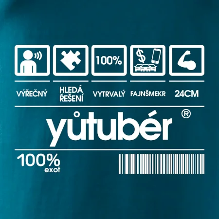 Čárový kód - youtuber