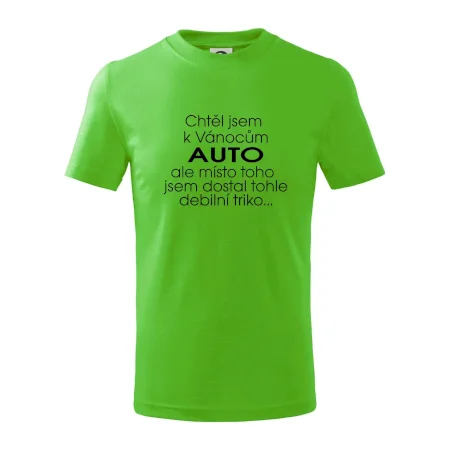 Chtěl jsem k Vánocům auto