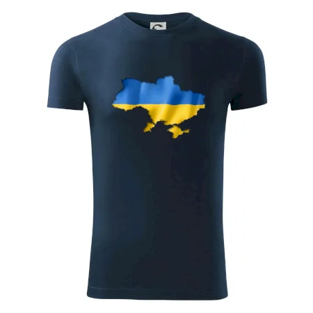 Ukrajina vlajka mapa