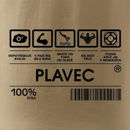 Čárový kód  - Plavec