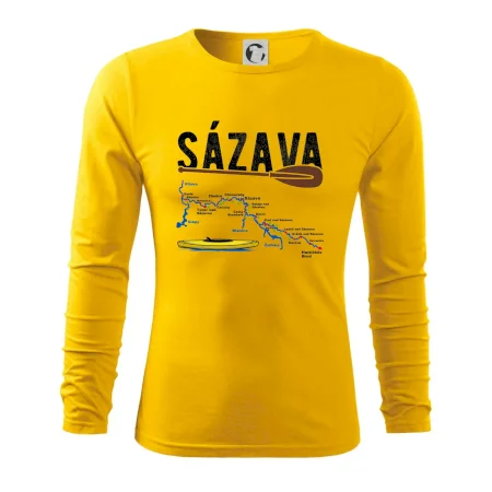 Mapa řeky Sázavy