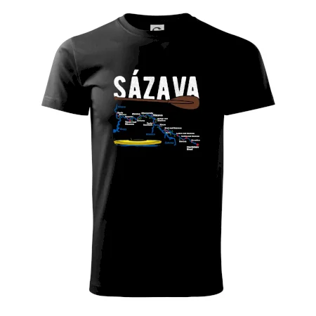 Mapa řeky Sázavy