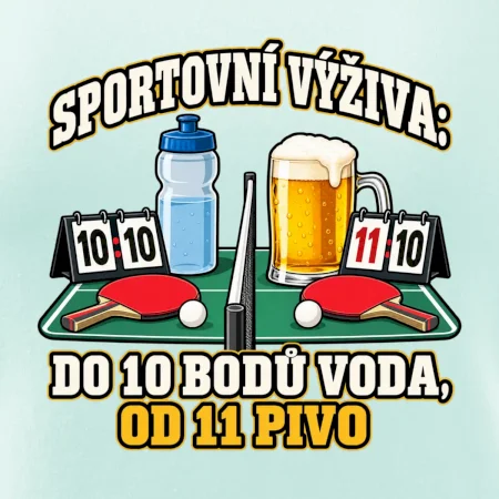 Sportovní výživa -  do 10 bodů voda, od 11 pivo