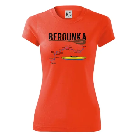 Mapa řeky Berounky
