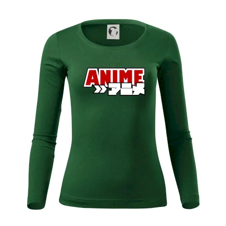 Anime nápis červený