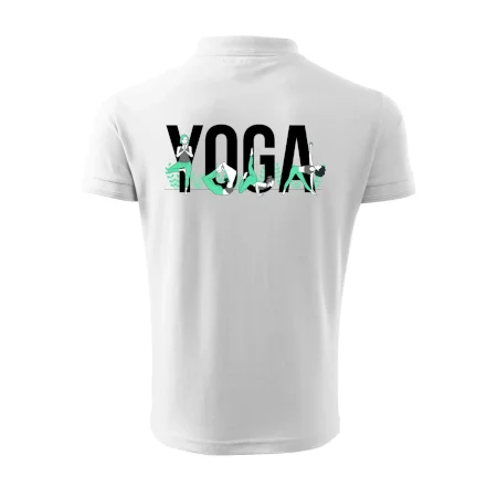 Yoga nápis barevný