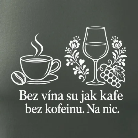 Bez vína su jak kafe bez kofeinu. Na nic