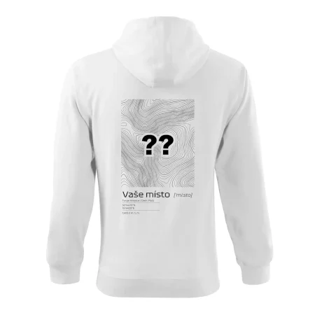 Vaše místo - vrstevnice v obdélníku