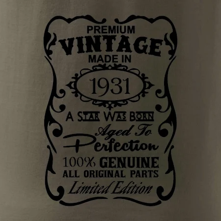 Vintage Etiketa - 1931