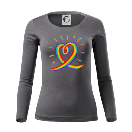 Srdce pride duha kreslená