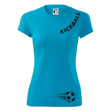 Kickball nápis šikmo