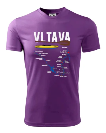 Mapa řeky Vltavy