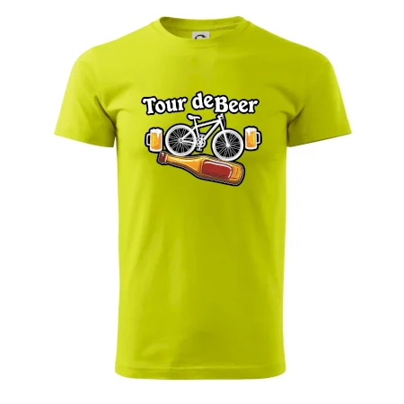 Tour de beer - kolo - pivo a nápis na zádech