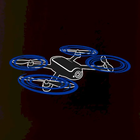 Dron letící