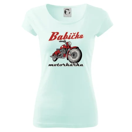 Babička motorkářka