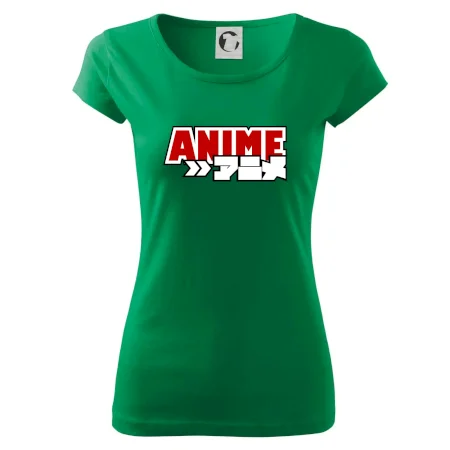 Anime nápis červený