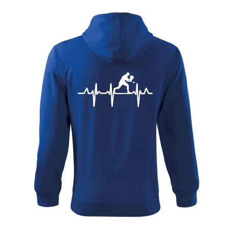 EKG stolní tenista stojící