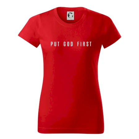 Put God first slabý nápis