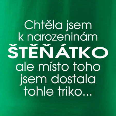 Chtěla jsem dostat k narozeninám štěňátko