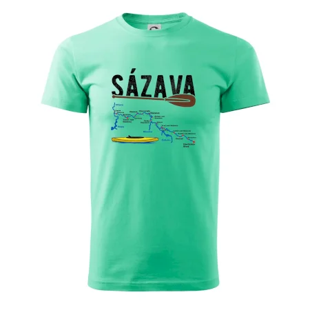 Mapa řeky Sázavy