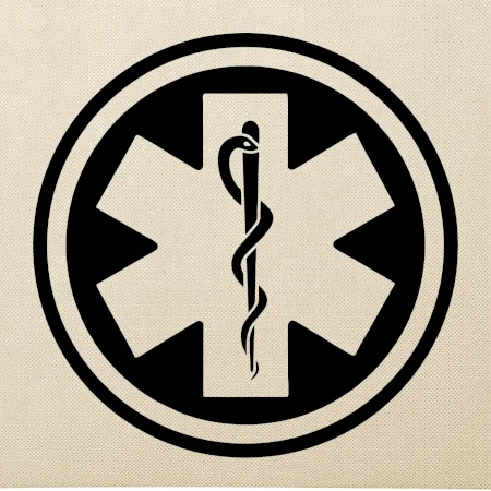 Rescue logo samostatné kulaté