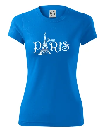 Paris nápis Eiffelovka rovný