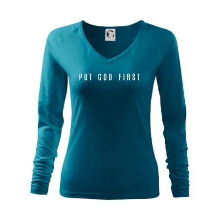 Put God first slabý nápis