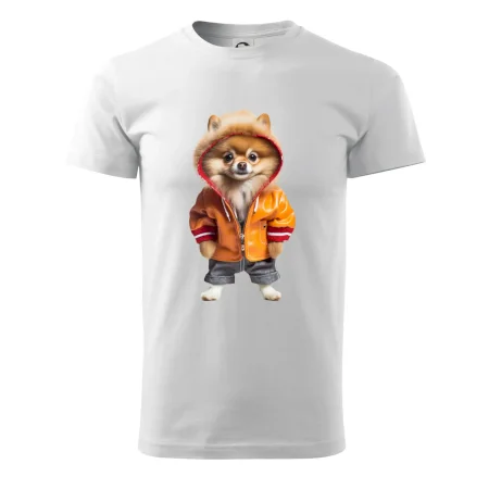 Pomeranian v bundě
