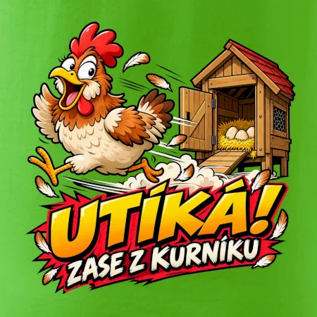 Útěk slepice z kurníku