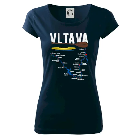 Mapa řeky Vltavy
